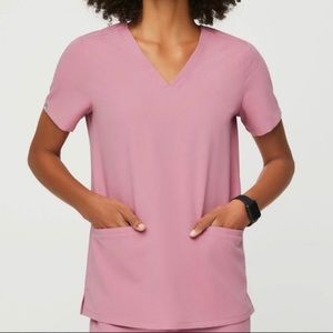 FIGS Casma Scrub Top Chalk Pink Size XL